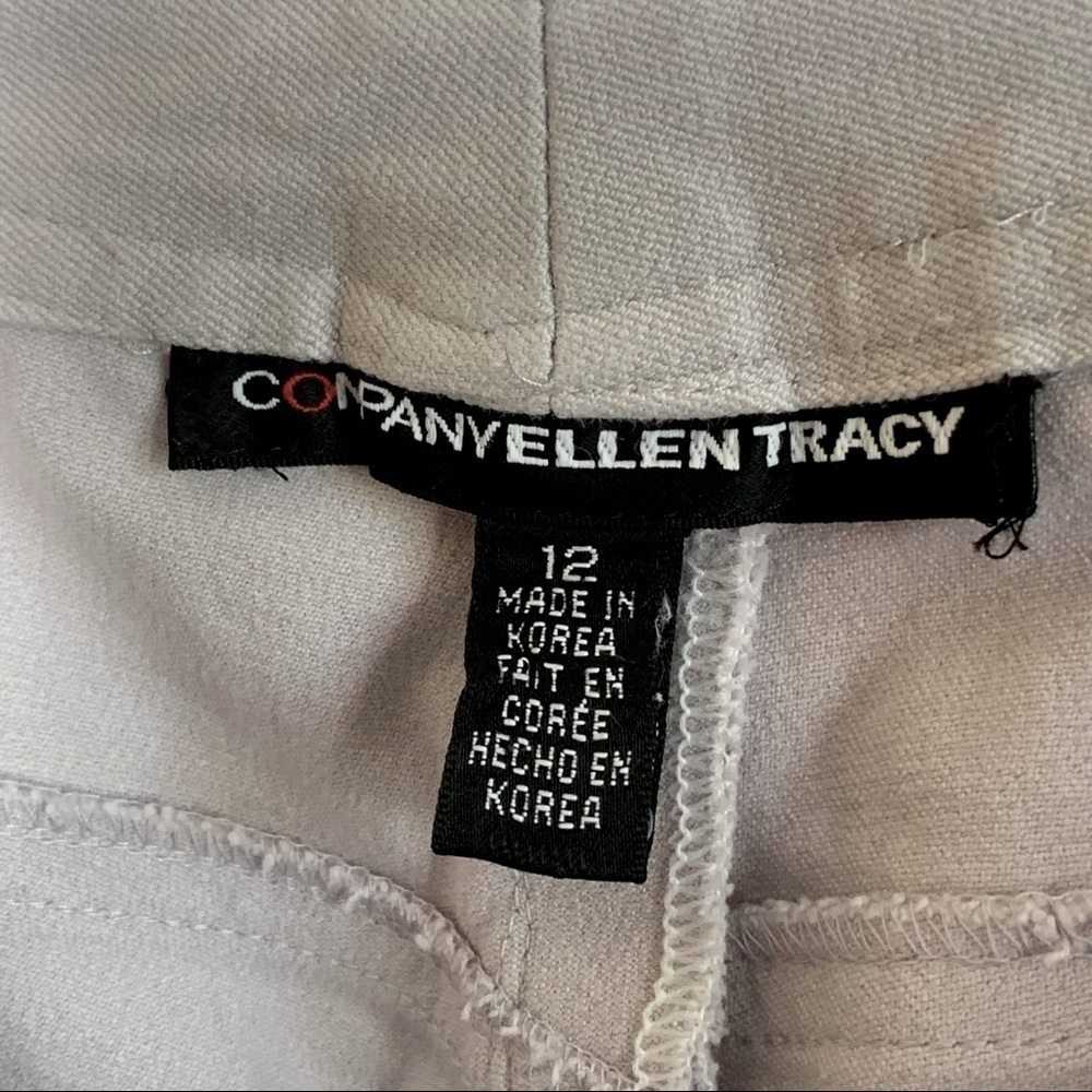 Company Ellen Tracy French Gray Straight Leg Jeans Size 12 Spandex High Stretch - Picture 11 of 14